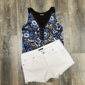 STS Blue White Jean Shorts